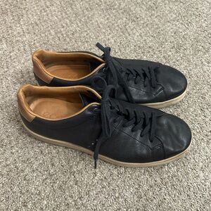 Ecco Black Leather Men's Shoes